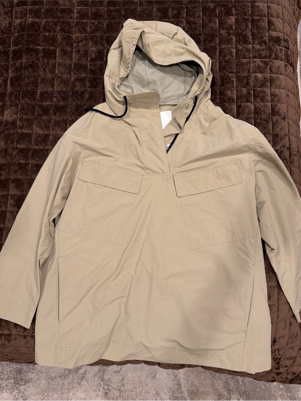 H&M Beige Hooded Trench Coat